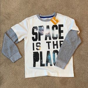 Gymboree boy 7 space is the place shirt new
